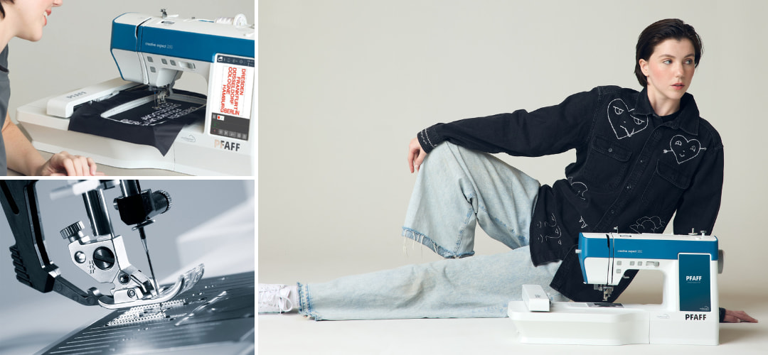 IDT et fonction broderie de la Pfaff Expect 350 creative